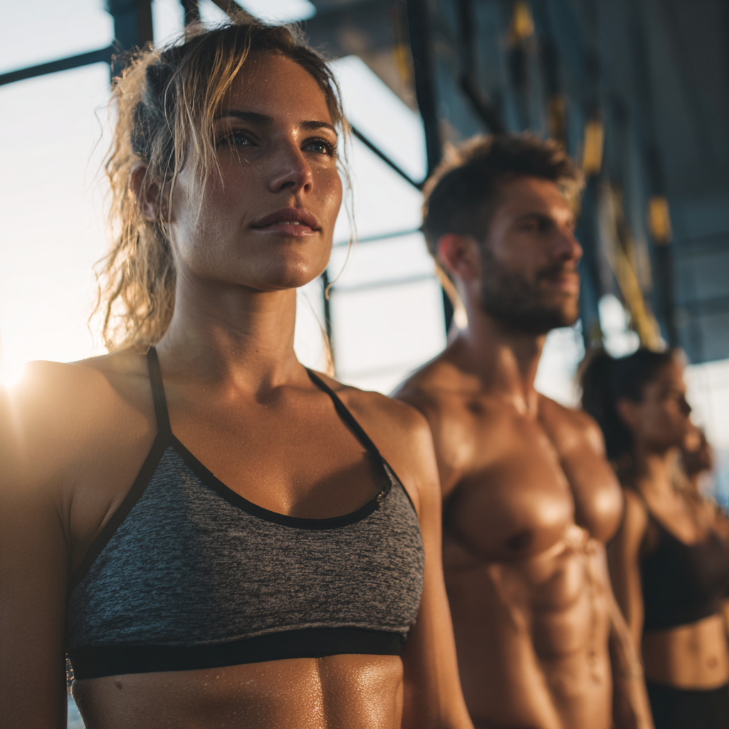 Hungarian fitness instructor demonstrating proper movement patterns and joint mobility exercises